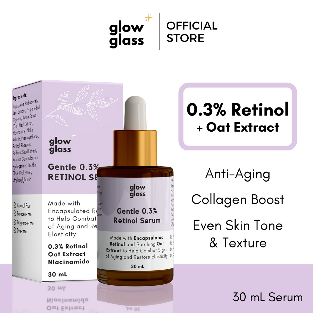 Gentle 0.3% Retinol Serum - Anti-Aging & Resurfacing Serum (with Oat Extract)